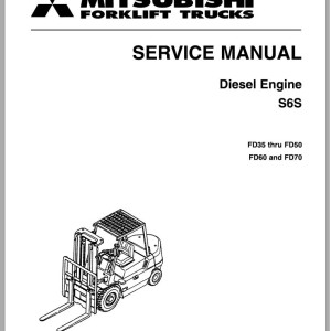 Mitsubishi Forklift FD50K Schematic Service Manua