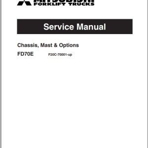 Mitsubishi FD70E Schematic Operation & Maintenance Manu