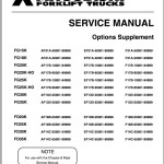Mitsubishi FG15K FG25K FG25K-HO Schematic Operation & Maintenance Service Manual