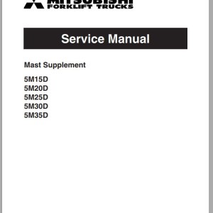 Mitsubishi FG18ZN FG25ZN Schematic Service Manual