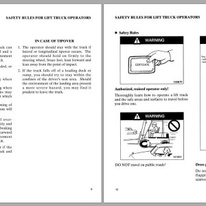 Mitsubishi FG25HP Schematic Operation & Maintenance Manual