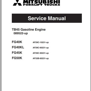 Mitsubishi FG40K FG40KL FG45K FG50K Schematic Service Manual