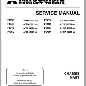 Mitsubishi FG50C Service Manual