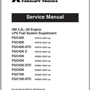 Mitsubishi FGC45K STC Schematic Operation & Maintenance Service Manual