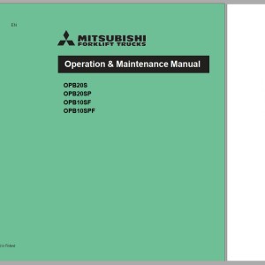 Mitsubishi OPB10SF OPB10SPF Operation & Maintenance Service Manual