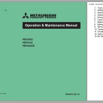 Mitsubishi PBF25N2 Schematic Operation & Maintenance Service Manual