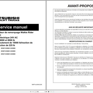 Mitsubishi PMT45BM Operation & Maintenance Service Manual