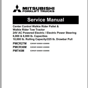 Mitsubishi PMT45M Operation & Maintenance Service Manual