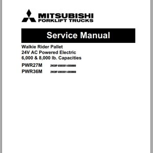 Mitsubishi PWR27M PWR36M Operation & Maintenance Service Manual