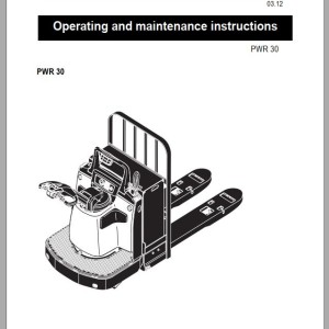 Mitsubishi PWR30 Operation & Maintenance Manual 51257797