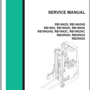 Mitsubishi RB14N2HS - RB20N2H Schematic Operation & Maintenance Service Manual