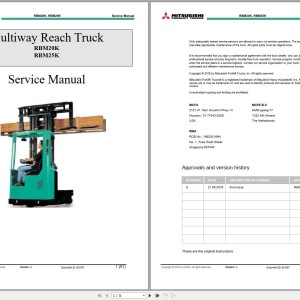Mitsubishi RBM20K RBM25K Schematic Operation & Maintenance Service Manual