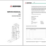 Mitsubishi SBR20N Schematic Operation & Maintenance Service Manual