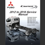 Mitsubishi Fuso 2002 to 2016 Service Manual