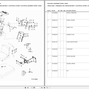 Mitsubishi 2FBC20 36V 48V Chassis Mast Europe Parts Catalog WEBN2684-01