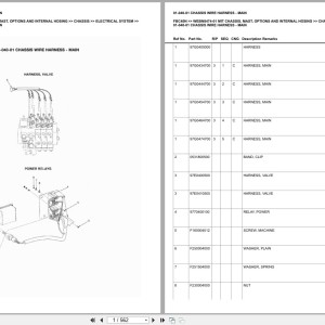 Mitsubishi FBC40N Chassis Mast Options Internal Hosing Europe Parts Catalog WEBN8474-01
