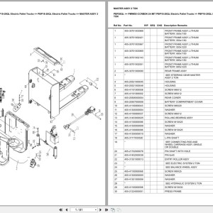 Mitsubishi PBP20QL Europe Parts Catalog