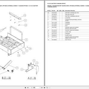 Mitsubishi PBV20N Chassis Mast Options Internal Hosing Europe Parts Catalog DOC00032555