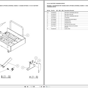 Mitsubishi PBV25NH Chassis Mast Options Internal Hosing Europe Parts Catalog DOC00032557