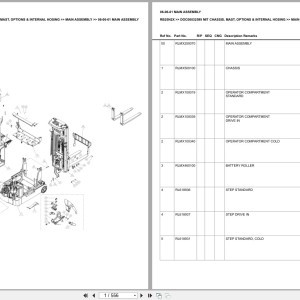 Mitsubishi RB25N2X Chassis Mast Options Internal Hosing Europe Parts Catalog DOC00032599