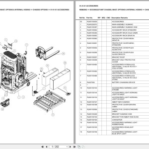 Mitsubishi RBM20N2 Chassis Mast Options Internal Hosing Europe Parts Catalog DOC00032278