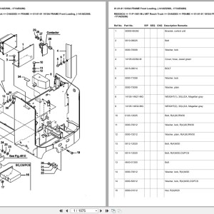 Mitsubishi Reach Truck RBS30CA Europe Parts Catalog 11-P-1401-M-J