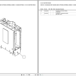 Mitsubishi SBV12N Chassis Mast Options Internal Hosing Europe Parts Catalog DOC00032619