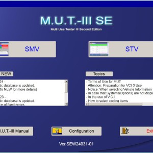 Mitsubishi MUT-III 03.2024 Diagnostic Program