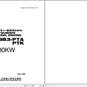 Mitsubishi S6B3-PTA S6B3-PTK 30329-Up Spare Parts Catalog PDF EN ZH