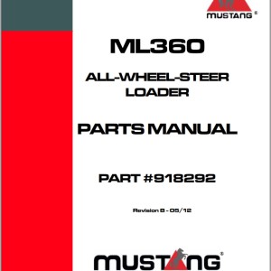 Mustang ML360 Parts Manual 918292B