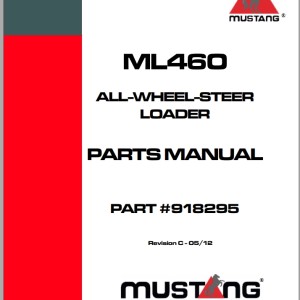 Mustang ML460 Parts Manual 918292B