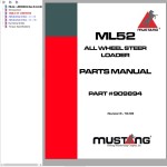 Mustang ML52 Parts Manual 909894B