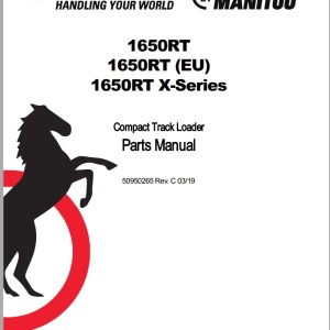 Mustang 1650RT Parts Manual 50950265C