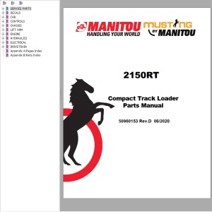 Mustang 2150RT Parts Manual 50960153D