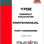 Mustang 170Z Parts Manual 50940096B