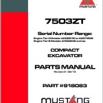 Mustang 7503ZT Parts Manual 918084D