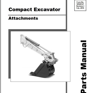 Mustang Attachments Parts Manual 50940127I