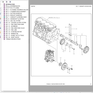 Mustang Yanmar 4TNV88-BXBV Parts Manual 50940086