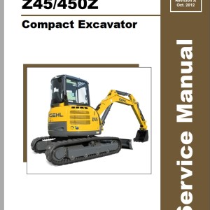 Mustang 450Z GEHL Z45 Service Manual 50940111A