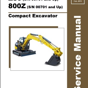 Mustang 800Z GEHL Z80 Service Manual 50940321A