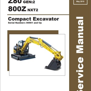 Mustang 800Z NXT2 GEHL Z80 GEN2 Service Manual 50940326A