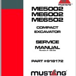 Mustang ME5002 ME6002 ME6502 Service Manual 918172A