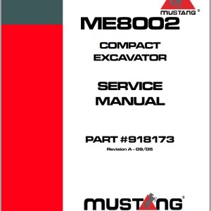 Mustang ME8002 Service Manual 918173A