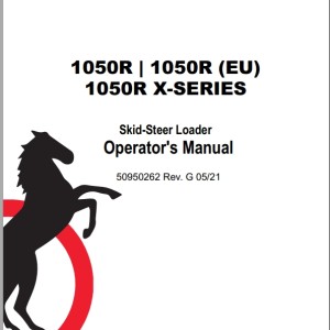 Mustang 1050R Operator's Manual 50950262G