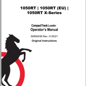 Mustang 1050RT Operator's Manual 50950436H