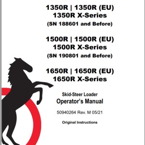 Mustang 1350R 1500R 1650R Operator's Manual 50940264M