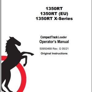 Mustang 1350RT Operator's Manual 50950468G