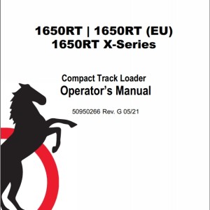 Mustang 1650RT Operator's Manual 50950266G