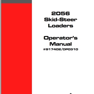Mustang 2056 Operators Manual 917402