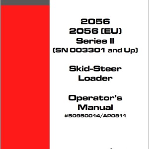 Mustang 2056 Series II Operators Manual 50950014A